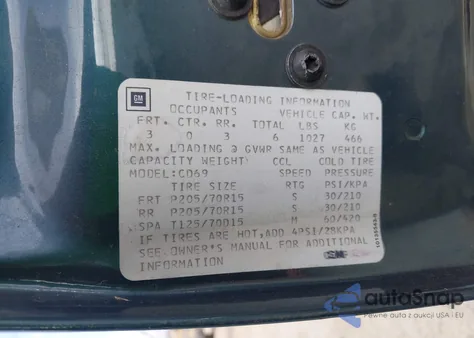 1993 Cadillac Deville z USA, uszkodzony, nr VIN 1G6CD53B2P4237946